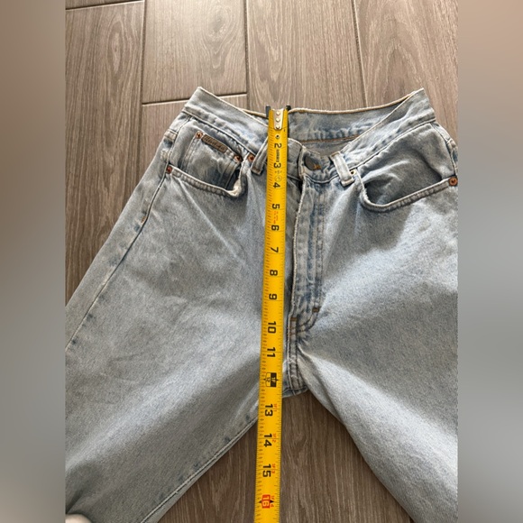 Vintage Calvin Klein|Women’s vintage high waisted light wash solid jeans,90’s••• - Picture 12 of 12
